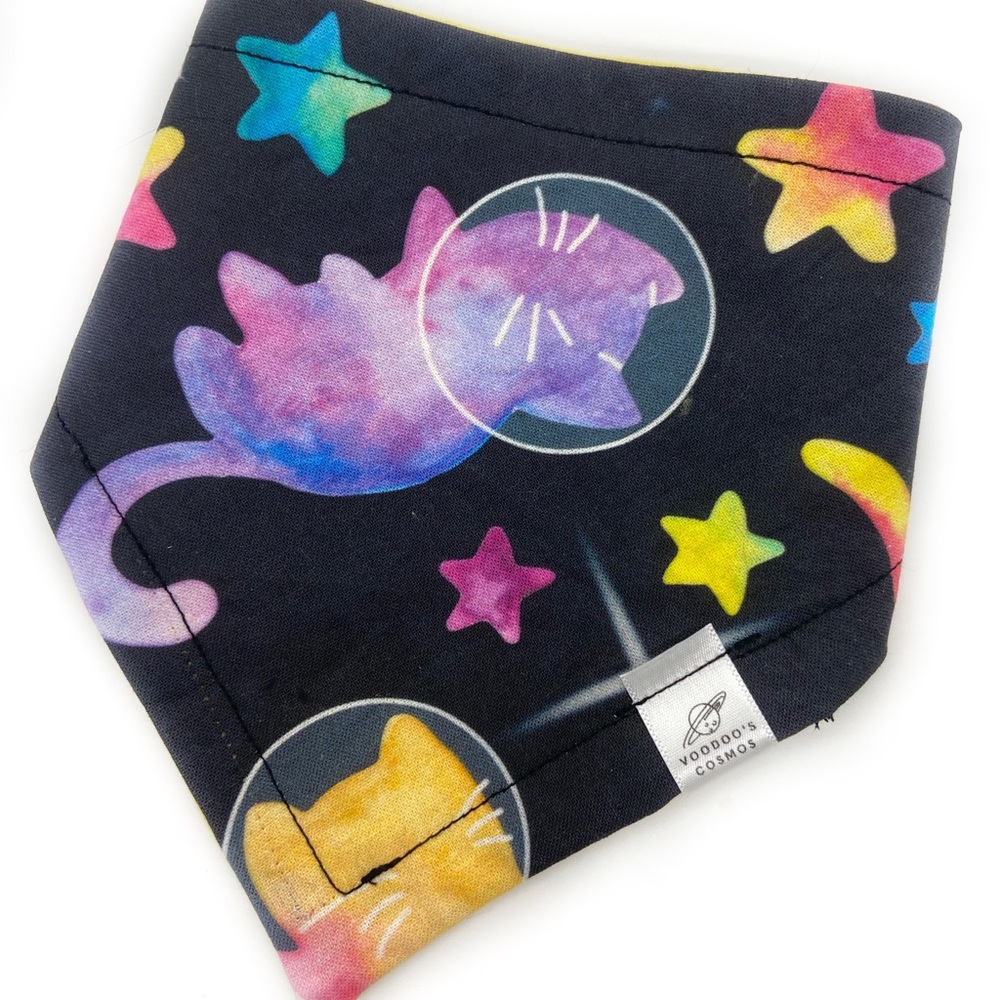 HANDMADE Space Kitty Pet, Cat, Dog Bandana